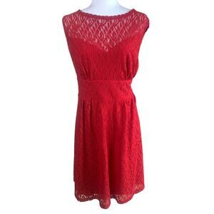dressbarn Red Lace Dress